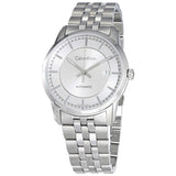 Buy Shop Calvin Klein Infinity Automatic Silver Dial Silver Steel Strap Watch for Men - K5S34146 USA Online