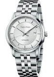 Buy Shop Calvin Klein Infinity Automatic Silver Dial Silver Steel Strap Watch for Men - K5S34146 USA Online