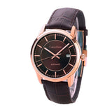 Buy Shop Calvin Klein Infinity Brown Dial Brown Leather Strap Watch for Men - K5S346GK USA Online