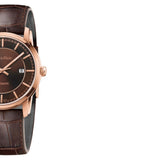 Buy Shop Calvin Klein Infinity Brown Dial Brown Leather Strap Watch for Men - K5S346GK USA Online