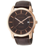 Buy Shop Calvin Klein Infinity Brown Dial Brown Leather Strap Watch for Men - K5S346GK USA Online