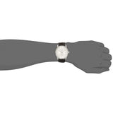 Buy Shop Calvin Klein Infinity Silver Dial Black Leather Strap Watch for Men - K5S341C6 USA Online