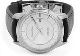 Buy Shop Calvin Klein Infinity Silver Dial Black Leather Strap Watch for Men - K5S341C6 USA Online