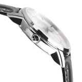 Buy Shop Calvin Klein Infinity Silver Dial Black Leather Strap Watch for Men - K5S341C6 USA Online