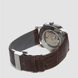 Buy Shop Calvin Klein Infinity Silver Dial Brown Leather Strap Watch for Men - K5S341G6 USA Online
