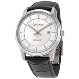 Buy Shop Calvin Klein Infinity Silver Dial Brown Leather Strap Watch for Men - K5S341G6 USA Online
