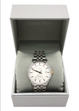 Buy Shop Calvin Klein Infinity Silver Dial Silver Steel Strap Watch for Men - K5S34B46 USA Online