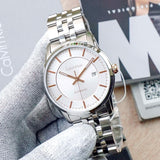 Buy Shop Calvin Klein Infinity Silver Dial Silver Steel Strap Watch for Men - K5S34B46 USA Online