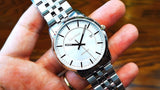Buy Shop Calvin Klein Infinity Silver Dial Silver Steel Strap Watch for Men - K5S34B46 USA Online