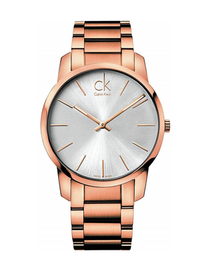 Buy Shop Calvin Klein City White Dial Rose Gold Steel Strap Watch for Men - K2G21646 USA Online