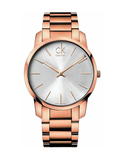 Buy Shop Calvin Klein City White Dial Rose Gold Steel Strap Watch for Men - K2G21646 USA Online