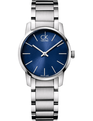 Buy Shop Calvin Klein City Blue Dial Silver Steel Strap Watch for Women - K2G2314N USA Online