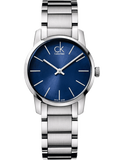 Calvin Klein City Blue Dial Silver Steel Strap Watch for Women - K2G2314N