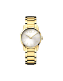Buy Shop Calvin Klein City White Dial Gold Steel Strap Watch for Women - K2G23546 USA Online