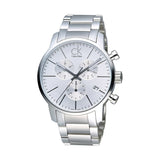 Buy Shop Calvin Klein City White Dial Silver Steel Strap Watch for Men - K2G27146 USA Online