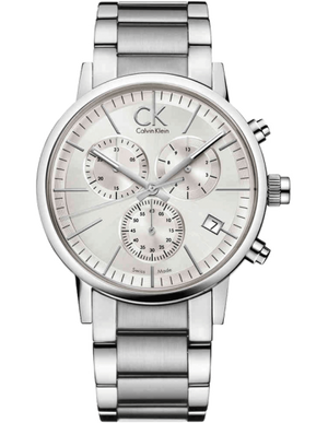 Buy Shop Calvin Klein City White Dial Silver Steel Strap Watch for Men - K2G27146 USA Online