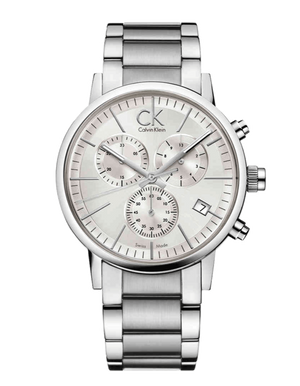 Buy Shop Calvin Klein City White Dial Silver Steel Strap Watch for Men - K2G27146 USA Online