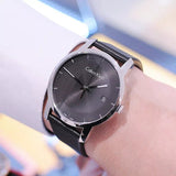 Buy Shop Calvin Klein City Quartz Black Dial Black Leather Strap Watch for Men - K2G2G1C1 USA Online