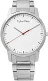 Buy Shop Calvin Klein City Quartz White Dial Silver Steel Strap Watch for Men - K2G2G1Z6 USA Online