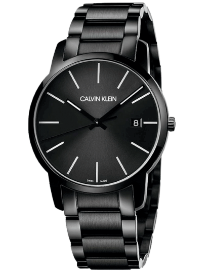 Buy Shop Calvin Klein City Quartz Black Dial Black Steel Strap Watch for Men - K2G2G4B1 USA Online