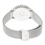 Buy Shop Calvin Klein Minimal Grey Dial Silver Mesh Bracelet Watch for Women - K3M221Y3 USA Online