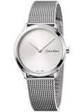 Buy Shop Calvin Klein Minimal SIlver Dial Silver Mesh Bracelet Watch for Women - K3M221Y6 USA Online
