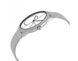 Buy Shop Calvin Klein Minimal White Dial Silver Mesh Bracelet Watch for Women - K3M52152 USA Online