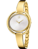 Buy Shop Calvin Klein Impetuous White Dial Gold Steel Strap Watch for Women - K4F2N516 USA Online