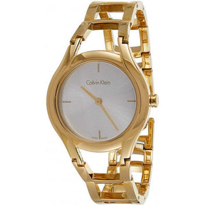 Buy Shop Calvin Klein Class White Dial Gold Steel Strap Watch for Women - K6R23526 USA Online