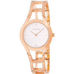 Buy Shop Calvin Klein Class White Dial Rose Gold Steel Strap Watch for Women - K6R23626 USA Online