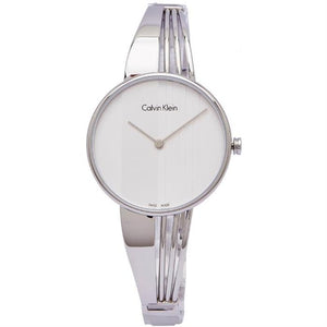 Buy Shop Calvin Klein Drift Silver Dial Silver Steel Strap Watch for Women - K6S2N116 USA Online