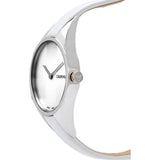 Buy Shop Calvin Klein Rebel White Dial White Leather Strap Watch for Women - K8P231L6 USA Online