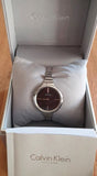Buy Shop Calvin Klein Lively Black Dial Silver Steel Strap Watch for Women - K4U23121 USA Online