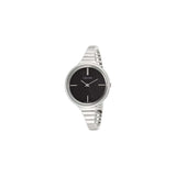 Buy Shop Calvin Klein Lively Black Dial Silver Steel Strap Watch for Women - K4U23121 USA Online