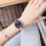 Buy Shop Calvin Klein Lively Black Dial Silver Steel Strap Watch for Women - K4U2312S USA Online