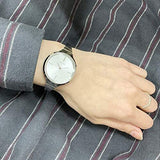 Buy Shop Calvin Klein Lively Silver Dial Silver Steel Strap Watch for Women - K4U23126 USA Online