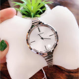 Buy Shop Calvin Klein Lively Silver Dial Silver Steel Strap Watch for Women - K4U23126 USA Online