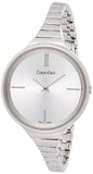 Buy Shop Calvin Klein Lively Silver Dial Silver Steel Strap Watch for Women - K4U23126 USA Online