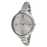 Buy Shop Calvin Klein Lively Silver Dial Silver Steel Strap Watch for Women - K4U23126 USA Online