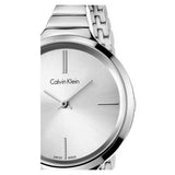 Buy Shop Calvin Klein Lively Silver Dial Silver Steel Strap Watch for Women - K4U23126 USA Online