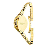 Buy Shop Calvin Klein Lively White Dial Gold Steel Strap Watch for Women - K4U23526 USA Online