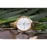 Buy Shop Calvin Klein Lively White Dial Rose Gold Steel Strap Watch for Women - K4U23626 USA Online