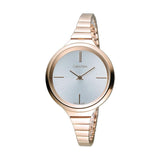 Buy Shop Calvin Klein Lively White Dial Rose Gold Steel Strap Watch for Women - K4U23626 USA Online