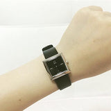 Buy Shop Calvin Klein Mark Black Dial Black Leather Strap Watch for Women - K3R231C1 USA Online