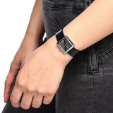 Buy Shop Calvin Klein Mark Black Dial Black Leather Strap Watch for Women - K3R231C1 USA Online