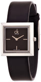Buy Shop Calvin Klein Mark Black Dial Black Leather Strap Watch for Women - K3R231C1 USA Online