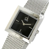 Buy Shop Calvin Klein Mark Black Dial Silver Mesh Bracelet Watch for Women - K3R23121 USA Online