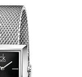 Buy Shop Calvin Klein Mark Black Dial Silver Mesh Bracelet Watch for Women - K3R23121 USA Online