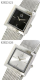 Buy Shop Calvin Klein Mark Silver Dial Silver Mesh Bracelet Watch for Women - K3R23126 USA Online