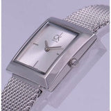Buy Shop Calvin Klein Mark Silver Dial Silver Mesh Bracelet Watch for Women - K3R23126 USA Online